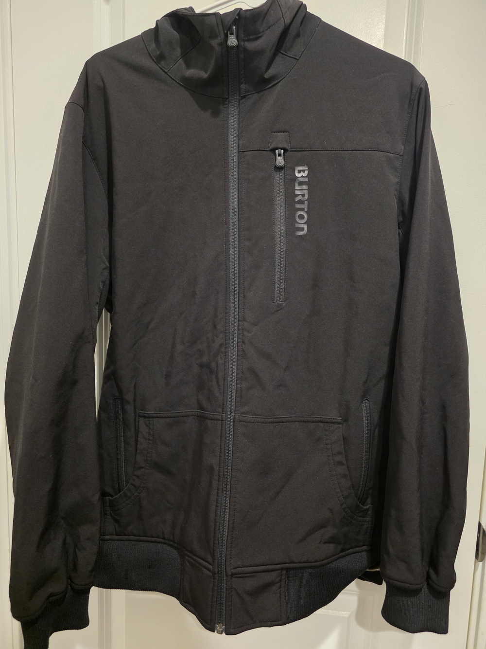 Burton Black Lightweight Hooded Zip Jacket